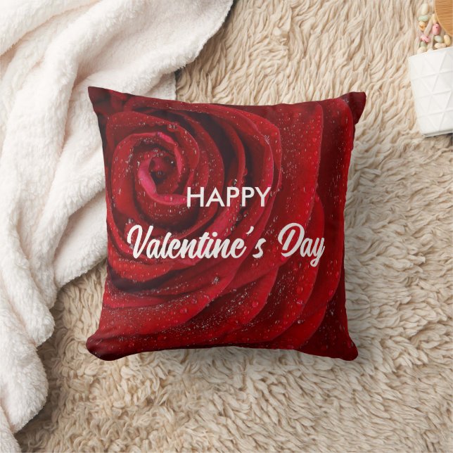 Red Rose, Valentine Cushion (Blanket)