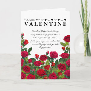 Red Rose Valentine Greeting Card