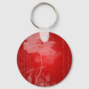Red Rose Valentine Key Ring