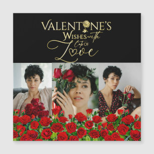 Red Rose Valentine’s Day Photo Collage