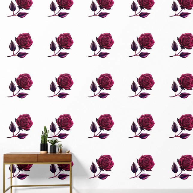 red rose wallpaper (Hallway)