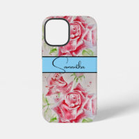 Red Rose Watercolor floral Flower Phone