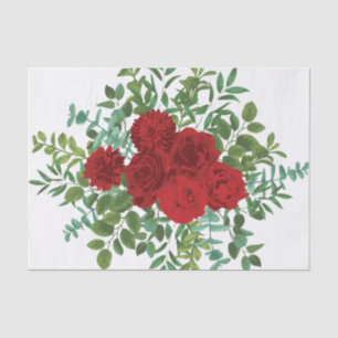 Red Rose Wedding Elegant Classic Tissue Paper
