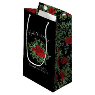Red Rose Wedding Small Gift Bag