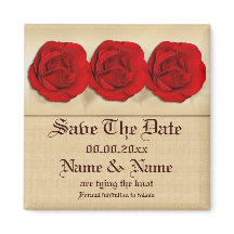 Red rose wedding trio | Personalised