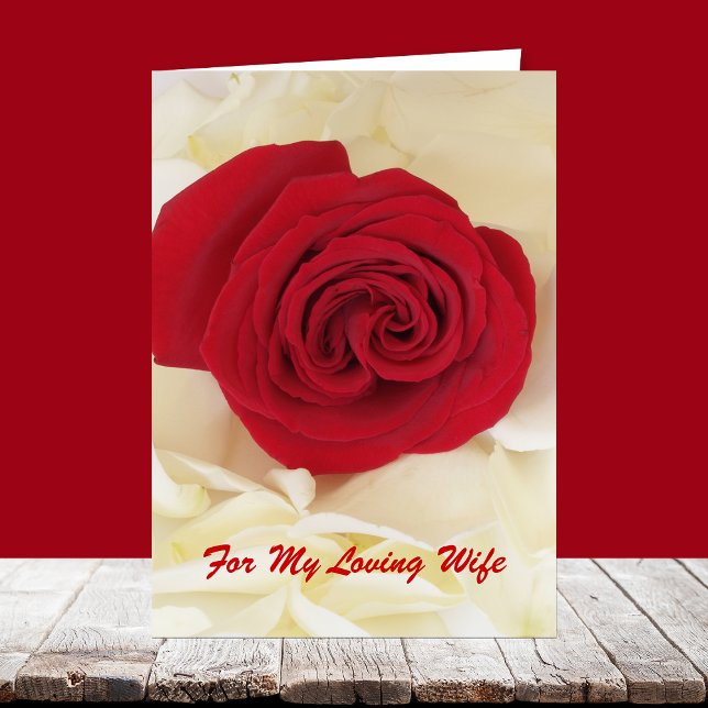 Red Rose Wife Anniversary Card (Creator Uploaded)