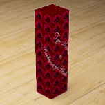 Red Rose Wine Box Personalised Romantic Rose Box<br><div class="desc">Red Rose Wine Box Personalised Rose Boxes Romantic Rose Gift Boxes Jewellery Boxes Keepsakes Classic Red Rose Boxes Your Name Here Valentine's Gift Wine Boxes Customisable Rose Mementos for Men, Women, Boys, Girls Click "Customise" to Add More Text Choose Fonts and Custom Colours Personalised Red Wedding Roses Wine Boxes for...</div>