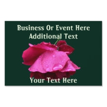 Red Rose With Raindrops Business Or Event 