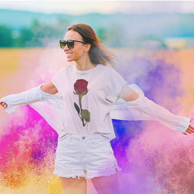 Red Rose Womens T-Shirt (Creator Uploaded)