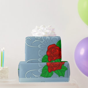 Red Rose Wrapping Paper