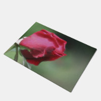 Red Rosebud Bending Flower