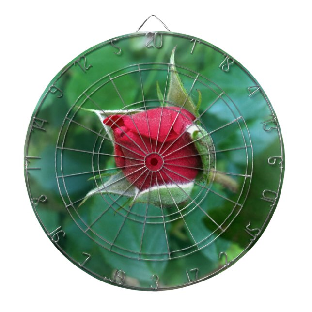 red rosebud dartboard (Front)