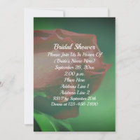 Red Rosebud Floral Bridal Shower