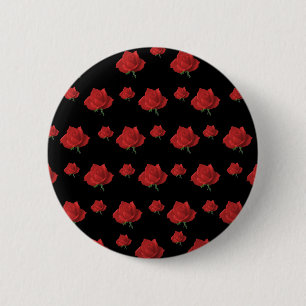 Red Roses 6 Cm Round Badge