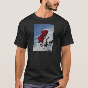 Red Roses Against a Bright Blue Sky T-Shirt