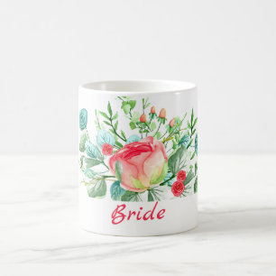 Red Roses And Buds Coffee Mug