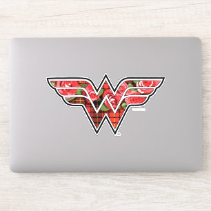 Red Roses and Plaid Wonder Woman Logo