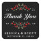 Red Roses Black & White Matching Wedding Thank You