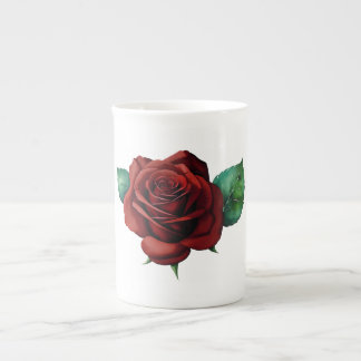 Red Roses Bone China Mug