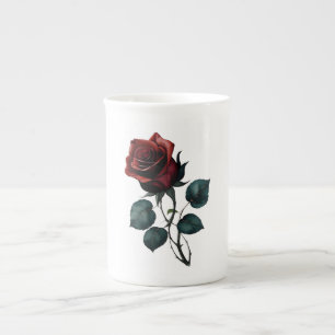 Red Roses Bone China Mug
