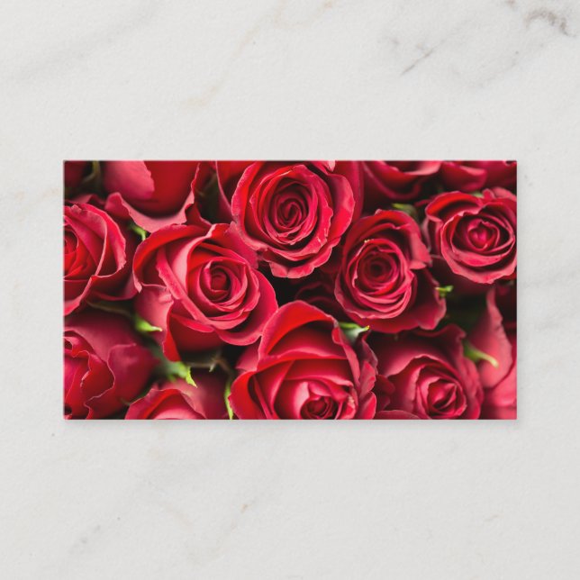 Red Roses Business Card (Front)
