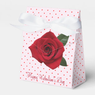 Red Roses Candy or Gift Valentine's Day Favour Box