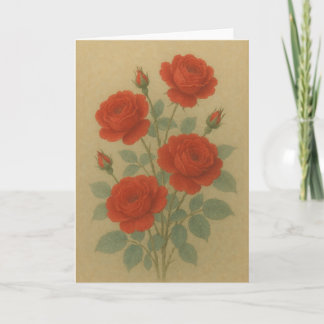 Red Roses Card