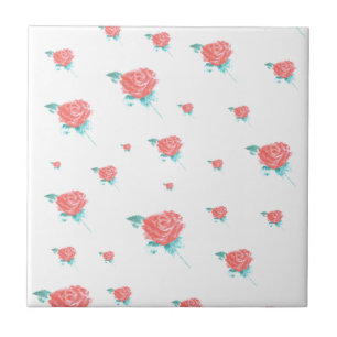 Red Roses Ceramic Tile