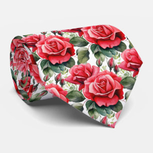 Red Roses Classic Formal Neck Tie