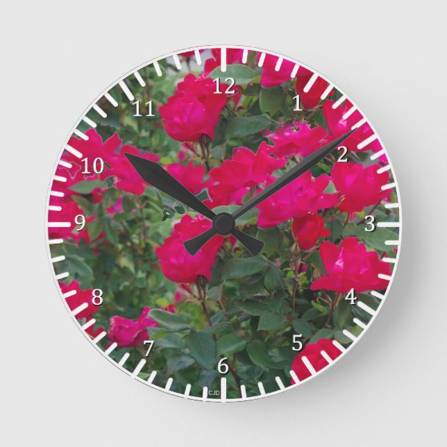 Red Roses clock (Front)