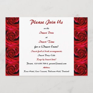 Red roses - customisable template