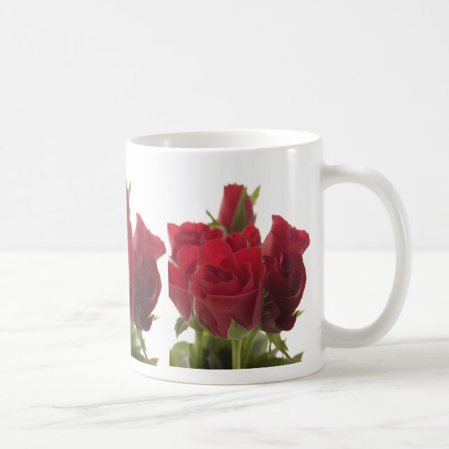 Red roses ... English tea mug (Right)
