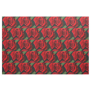 Red roses fabric
