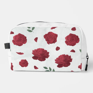 Red Roses Floral Print Cut Sew Bag