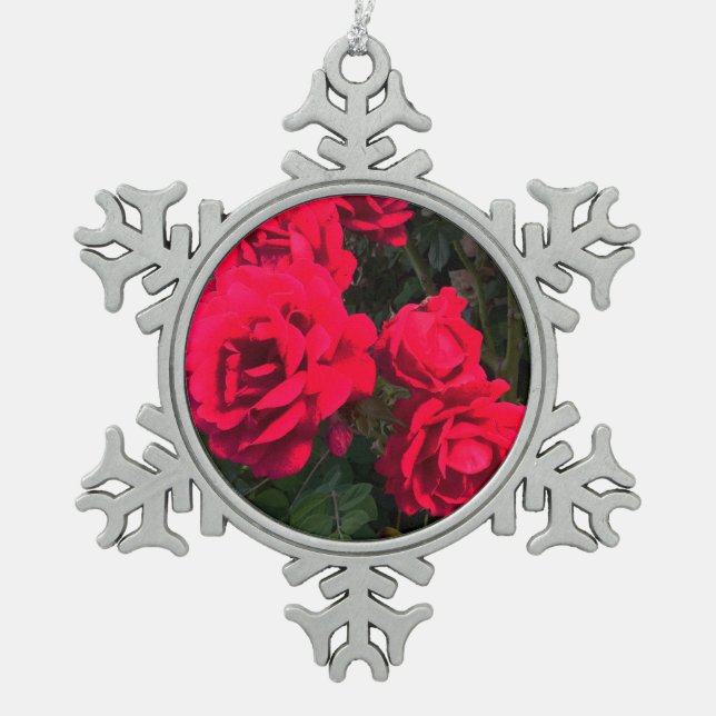 Red Roses Flowers   Ornament (Front)