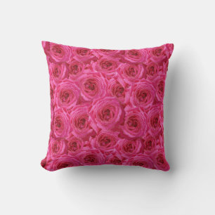 Red roses, flowers, red, love cushion