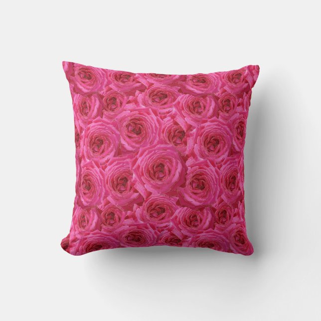 Red roses, flowers, red, love cushion (Front)