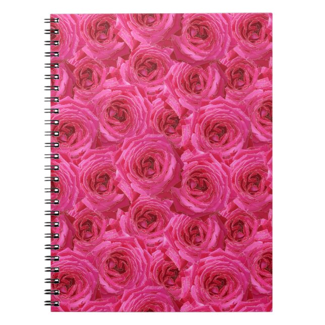Red roses, flowers, red, love notebook (Front)