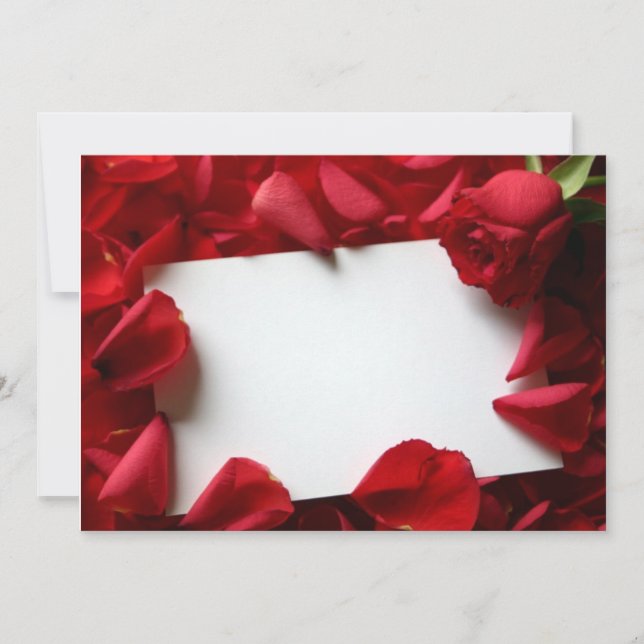 Red Roses for Your True Love: A Valentine's Card (Front)