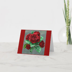 Red Roses ... found image, Card