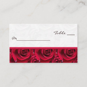 Red Roses Galore Placecards