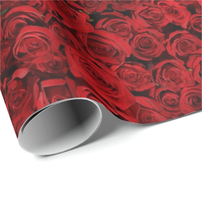 Red Roses Gift Wrap by HAMbyWG (Roll Corner)