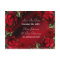 Red Roses Gothic Wedding Postcard Save The Date