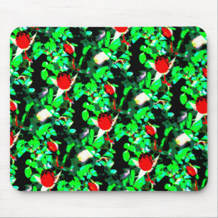 red roses green Thunder_Cove Mouse Pad