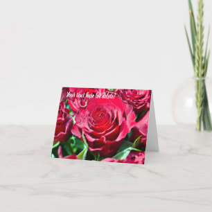 Red Roses Greeting card