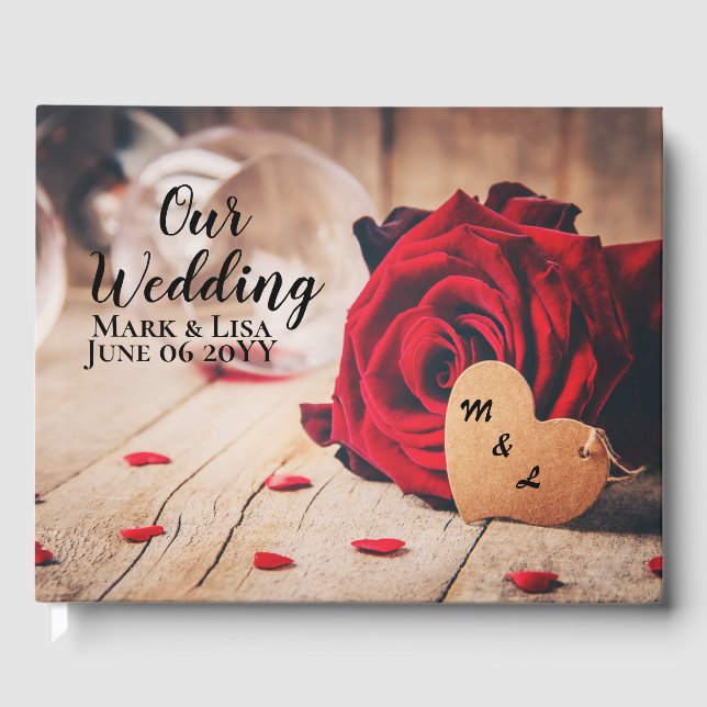 Red Roses Guest Book (Front)