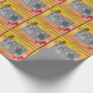 Red Roses Heart Your Photo Personalised Wrapping Paper