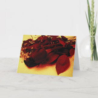 Red Roses Holiday Card