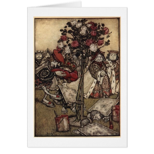Red Roses in Wonderland (Blank Inside) (Front)
