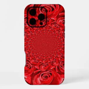 Red Roses Kaleidoscope Happy Valentine’s Day Art iPhone Case